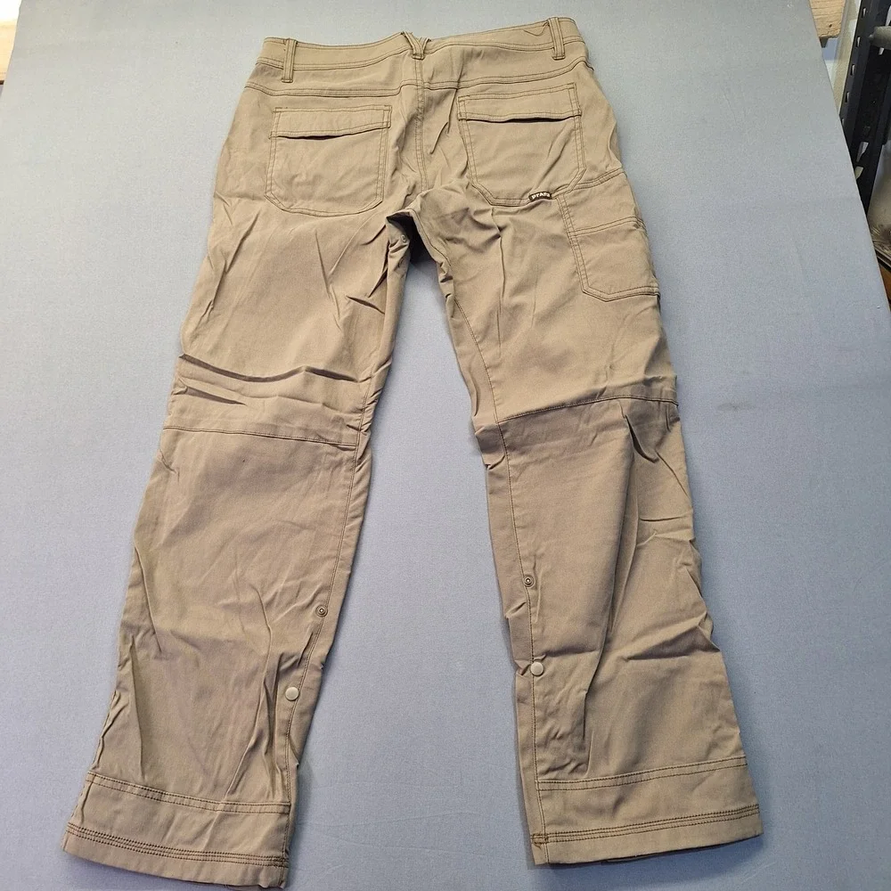Prana Zion Mens Brown Stretch Nylon Hiking Climbing Pants 33x30 Camping Outdoor